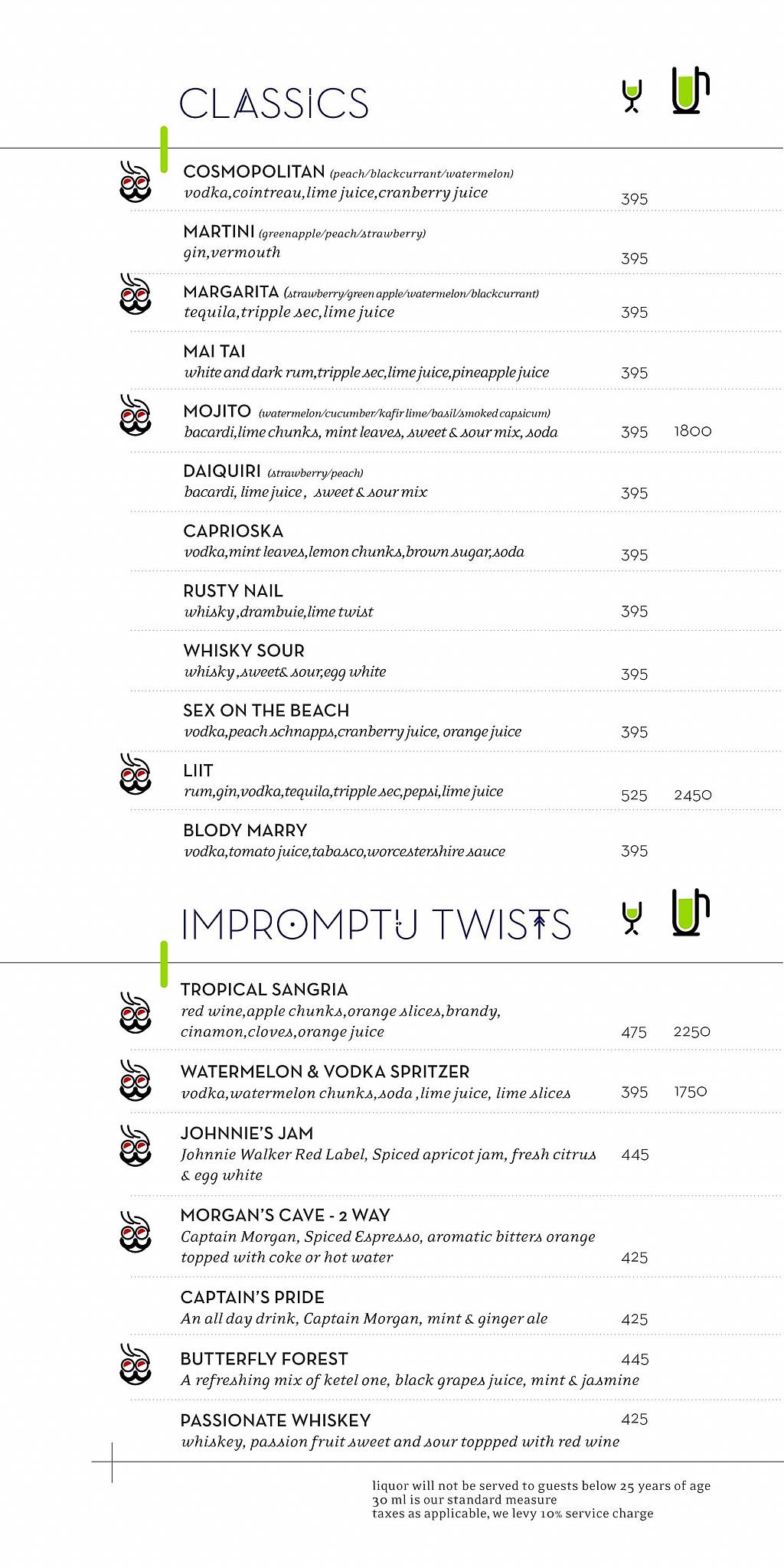 Impromptu menu