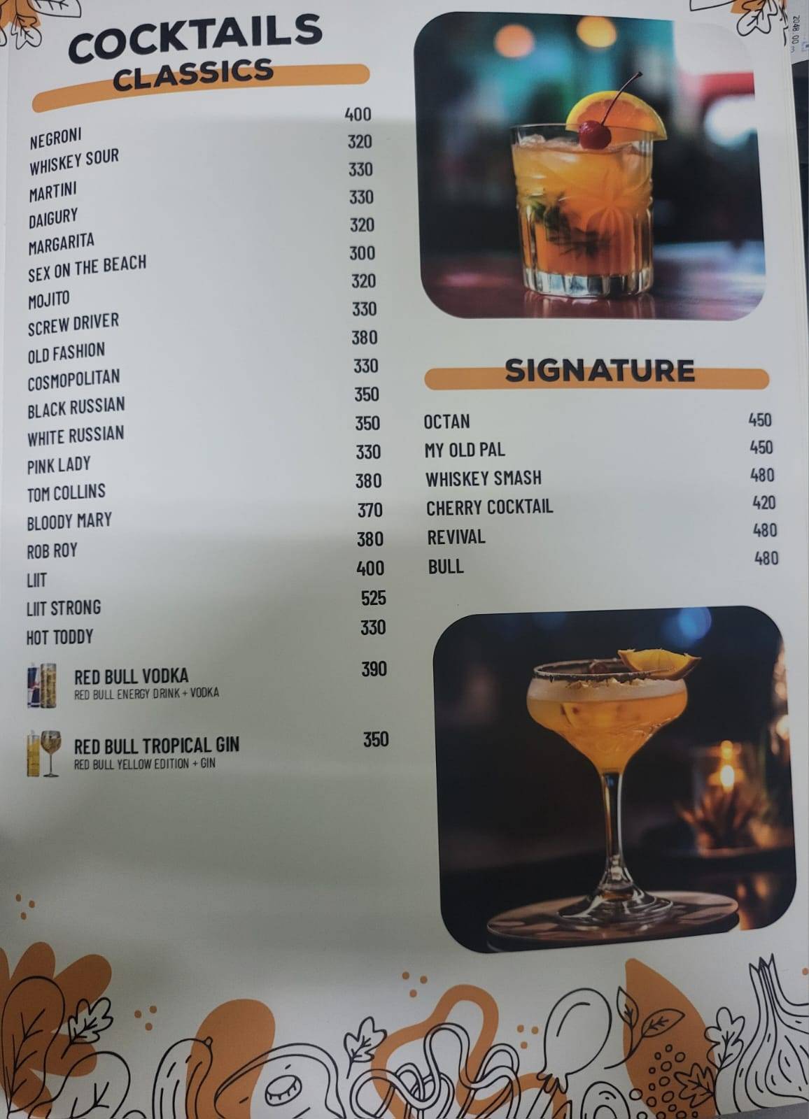 Limitless Bar & Kitchen (Best pub in Kalyan Nagar) menu