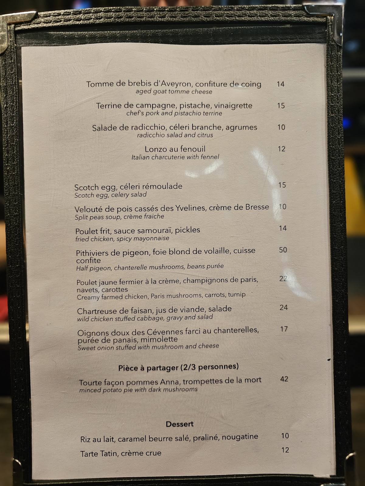 Menu de Montezuma Café