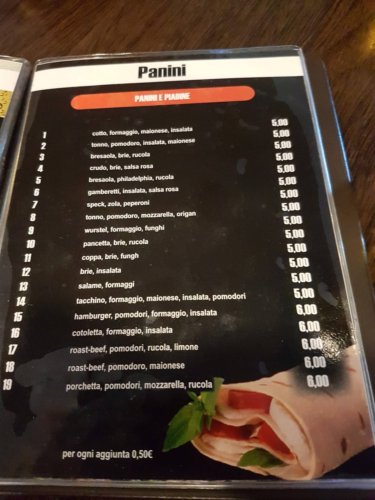 Menu di L' Alternativo Bar 