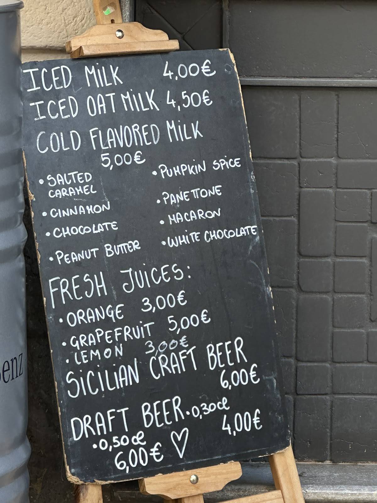 Menu di Vago - Rizzuto specialty coffee and snacks 
