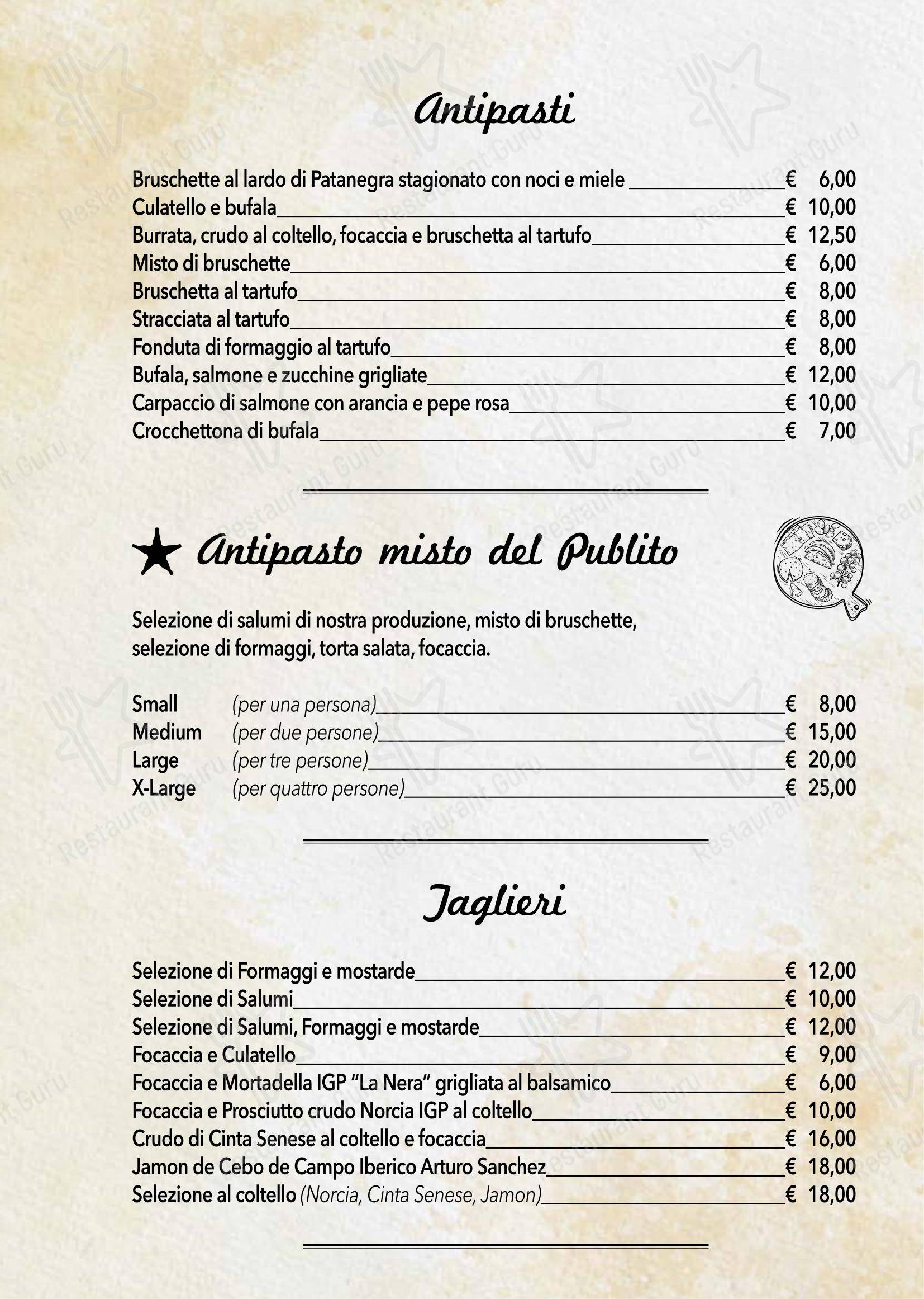 Menu di Publito - Menu bar