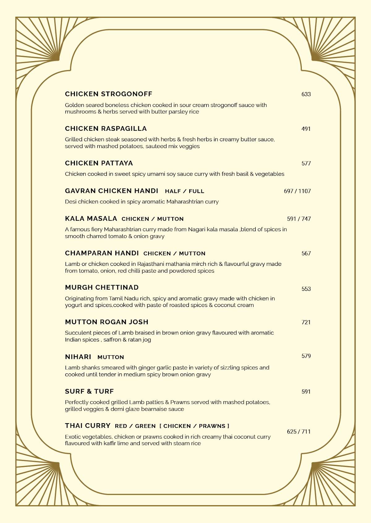 Classico Kitchen and Bar menu