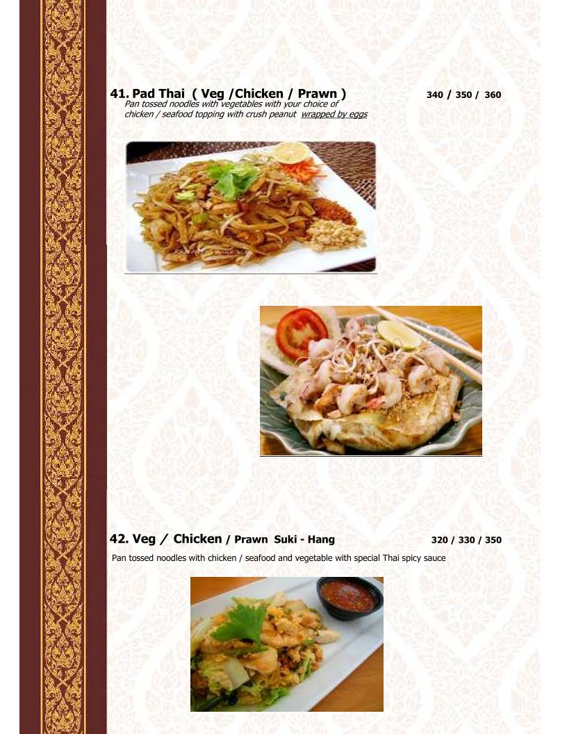 Thai House 's Kitchen menu