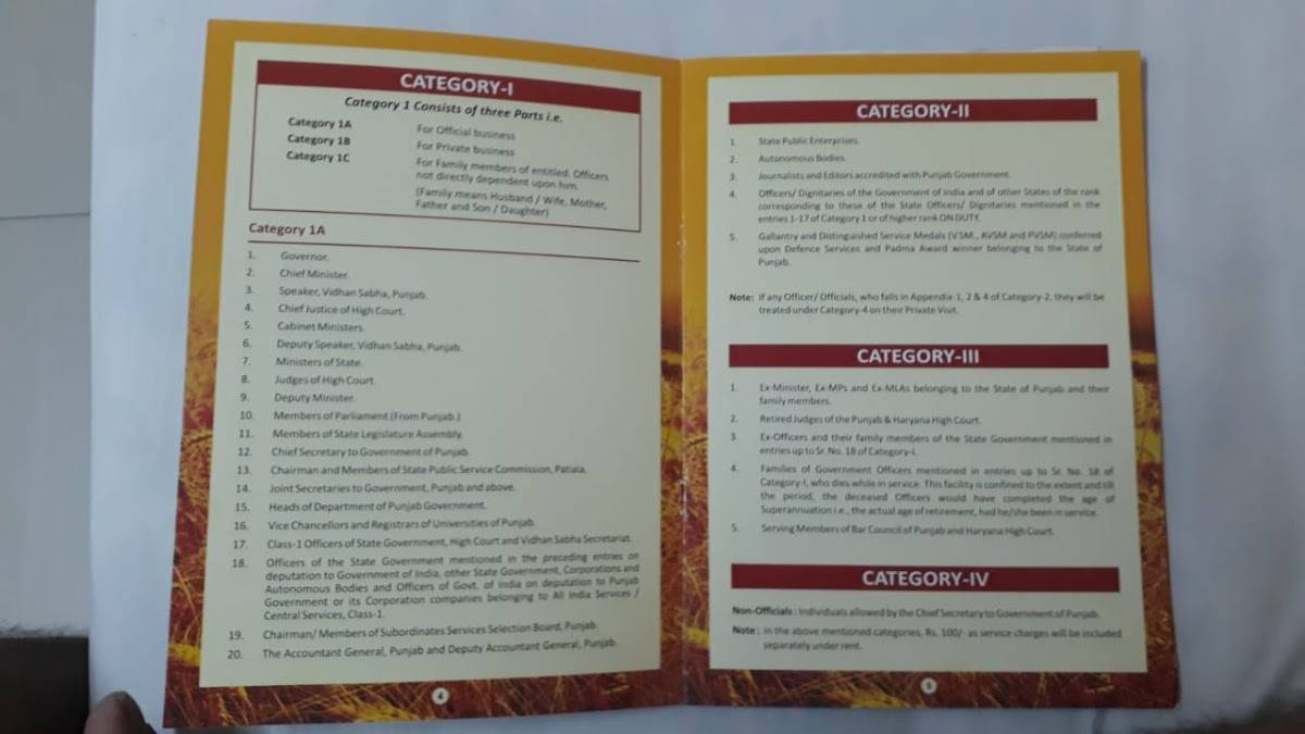 Punjab Bhawan Canteen menu