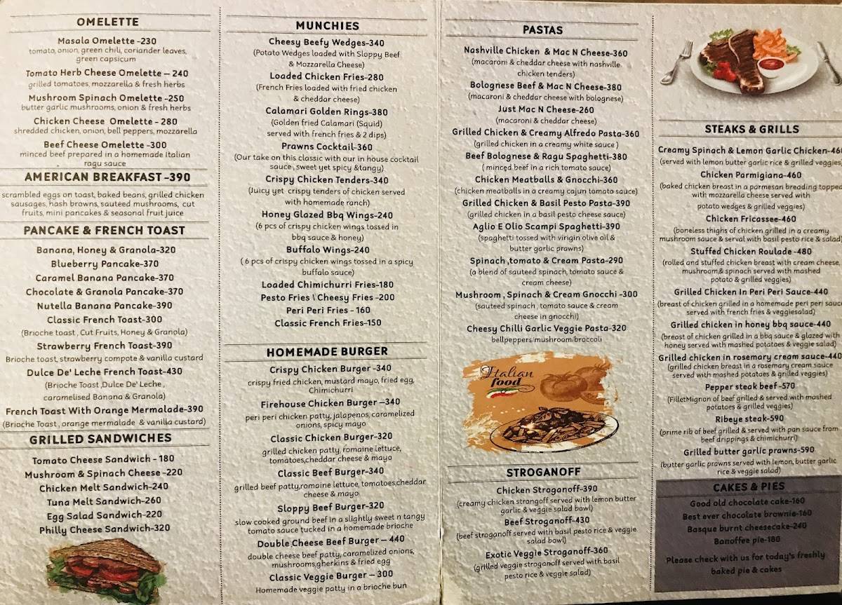 Qissa Cafe X Westleys menu