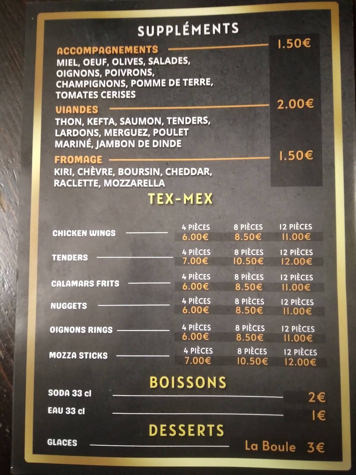 Menu de Quazimodo