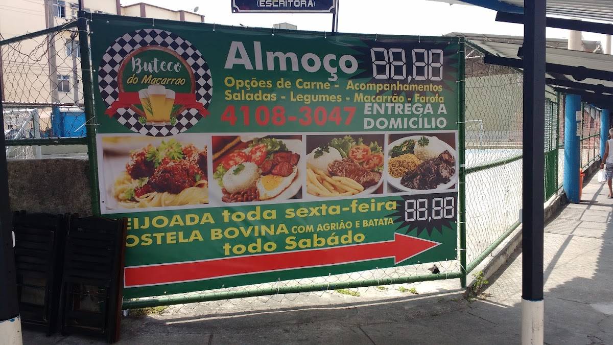 Quiosque do Macarrão cardápio