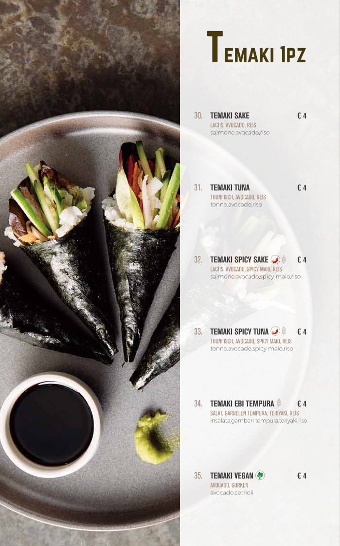 Menu di RICE&CREAM （SUSHI RESTAURANT） 