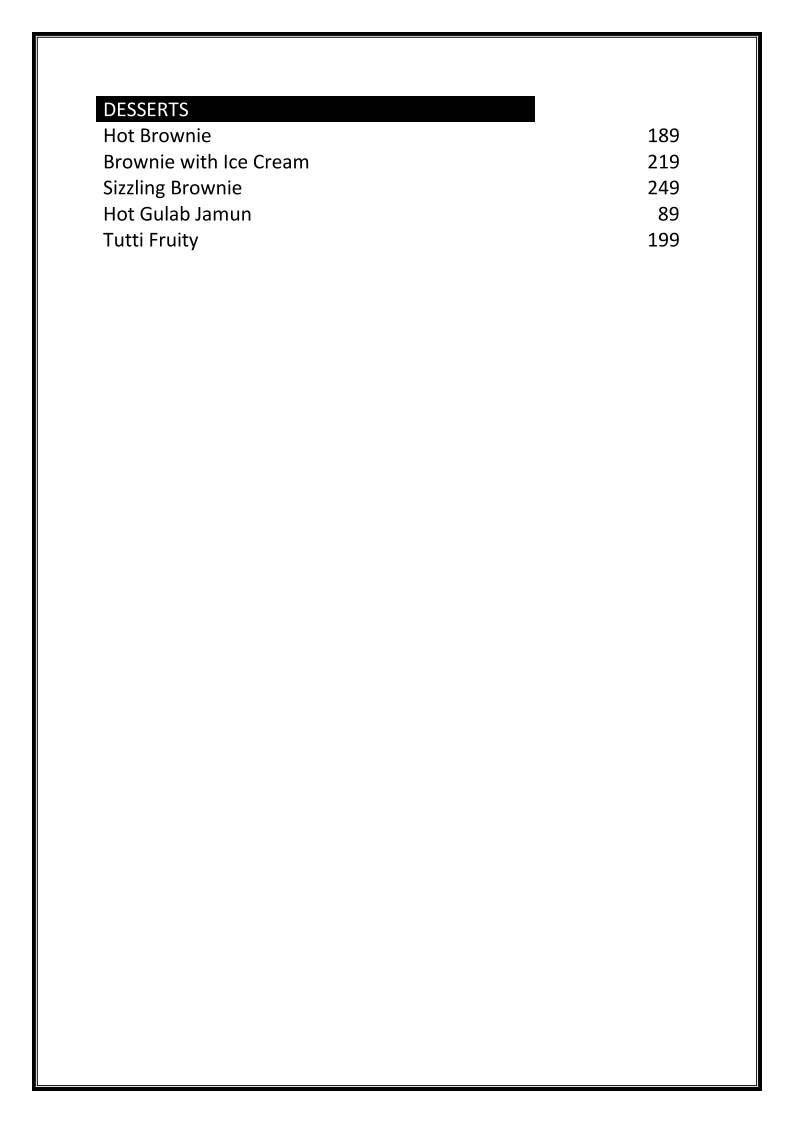 ROLLACOSTA menu