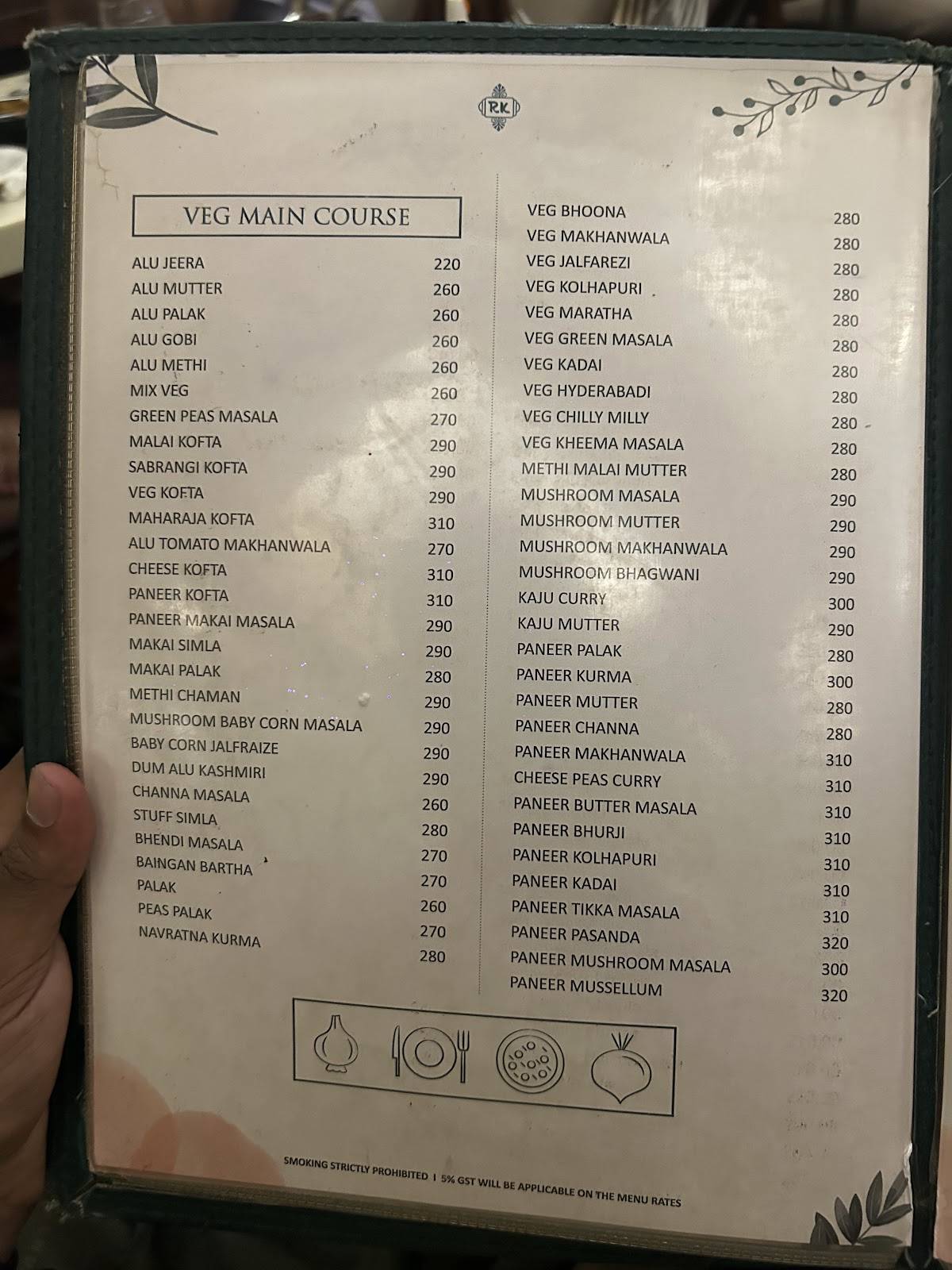 RamKrishna Restaurant menu