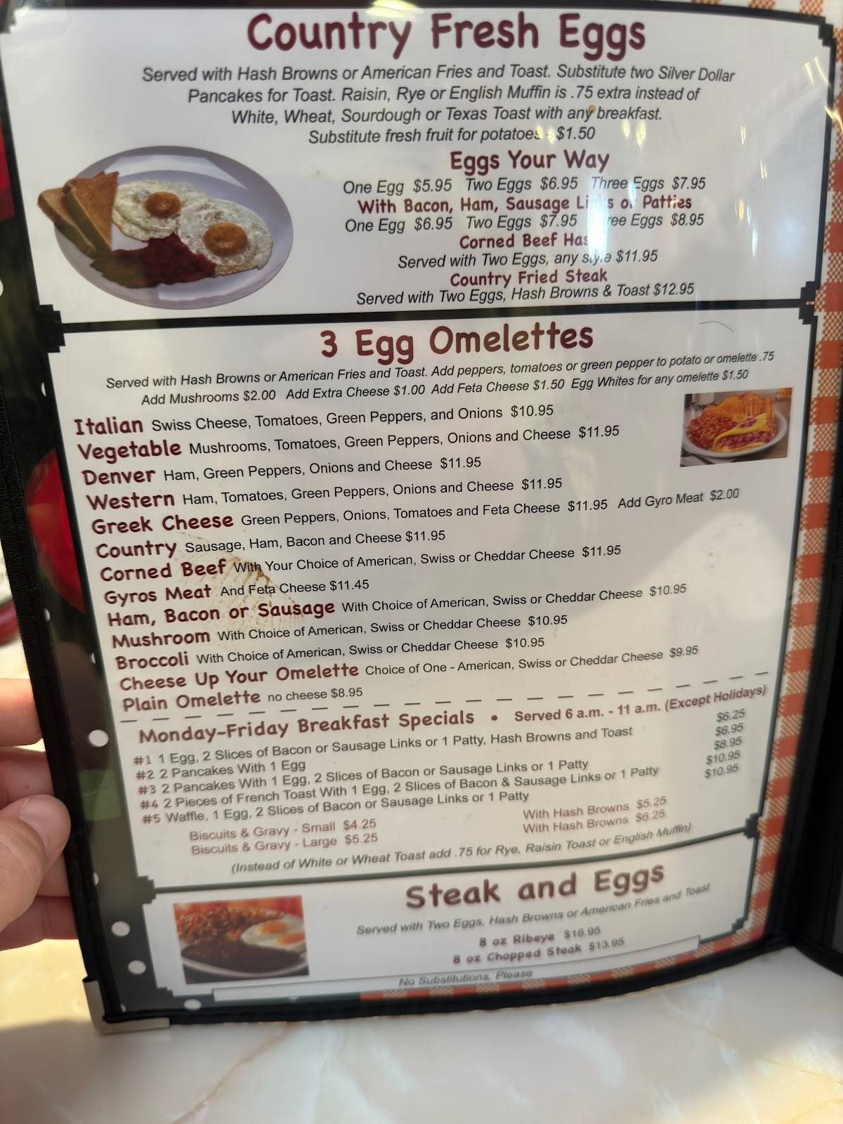 Menu at Red Apple Family Restaurant, Maryville