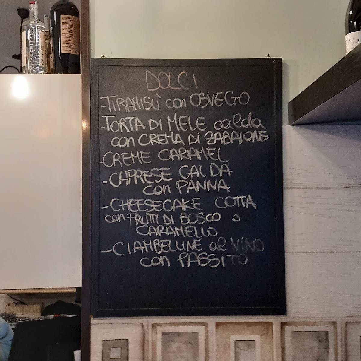 Menu di Refettorio dei Colli OSTERIA 