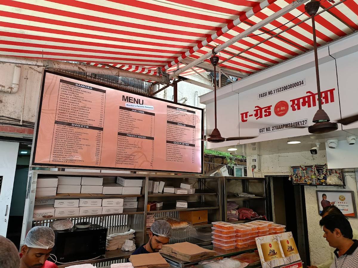 A1 Samosa menu