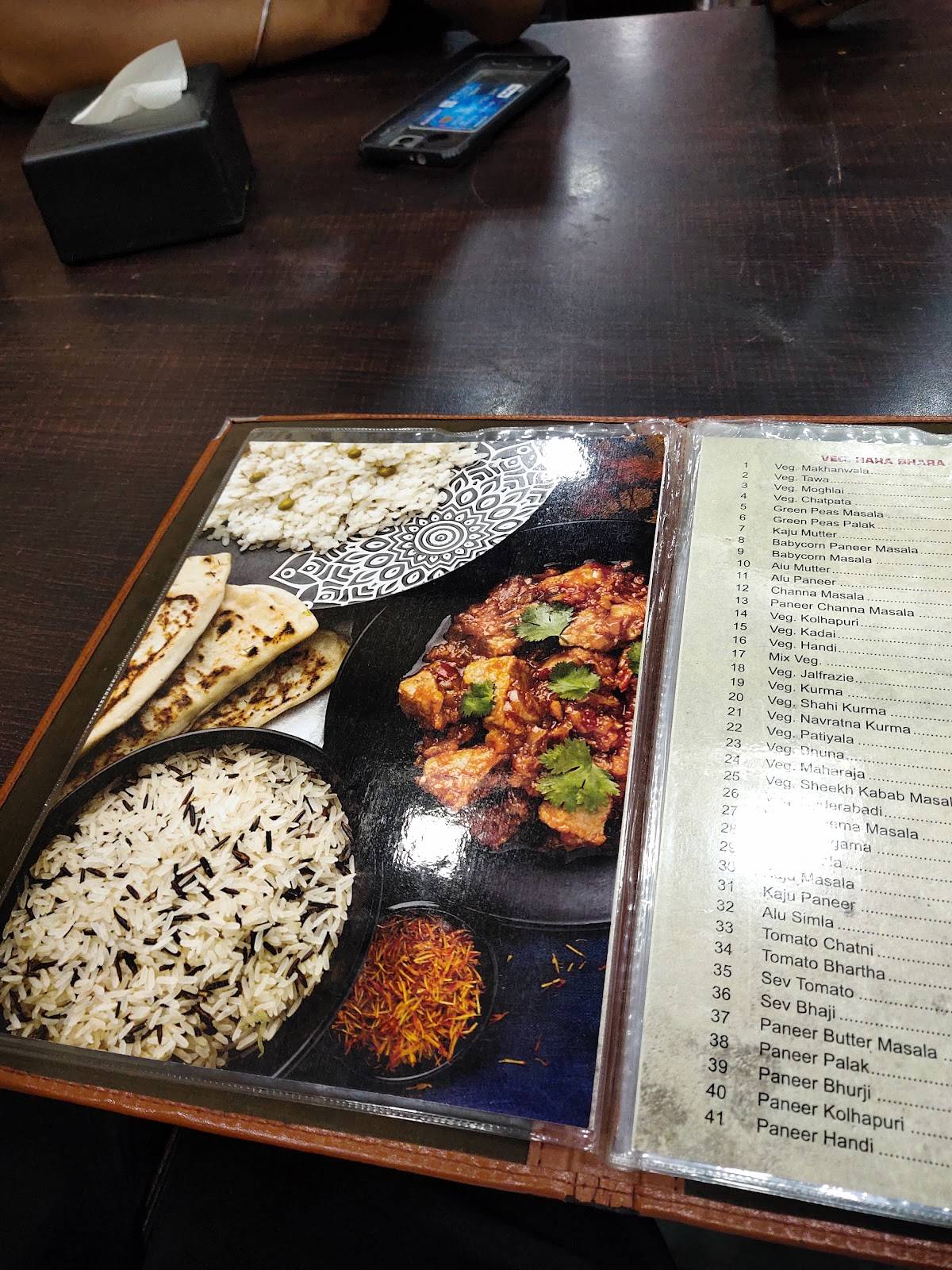 Aadarsh Lunch Home menu