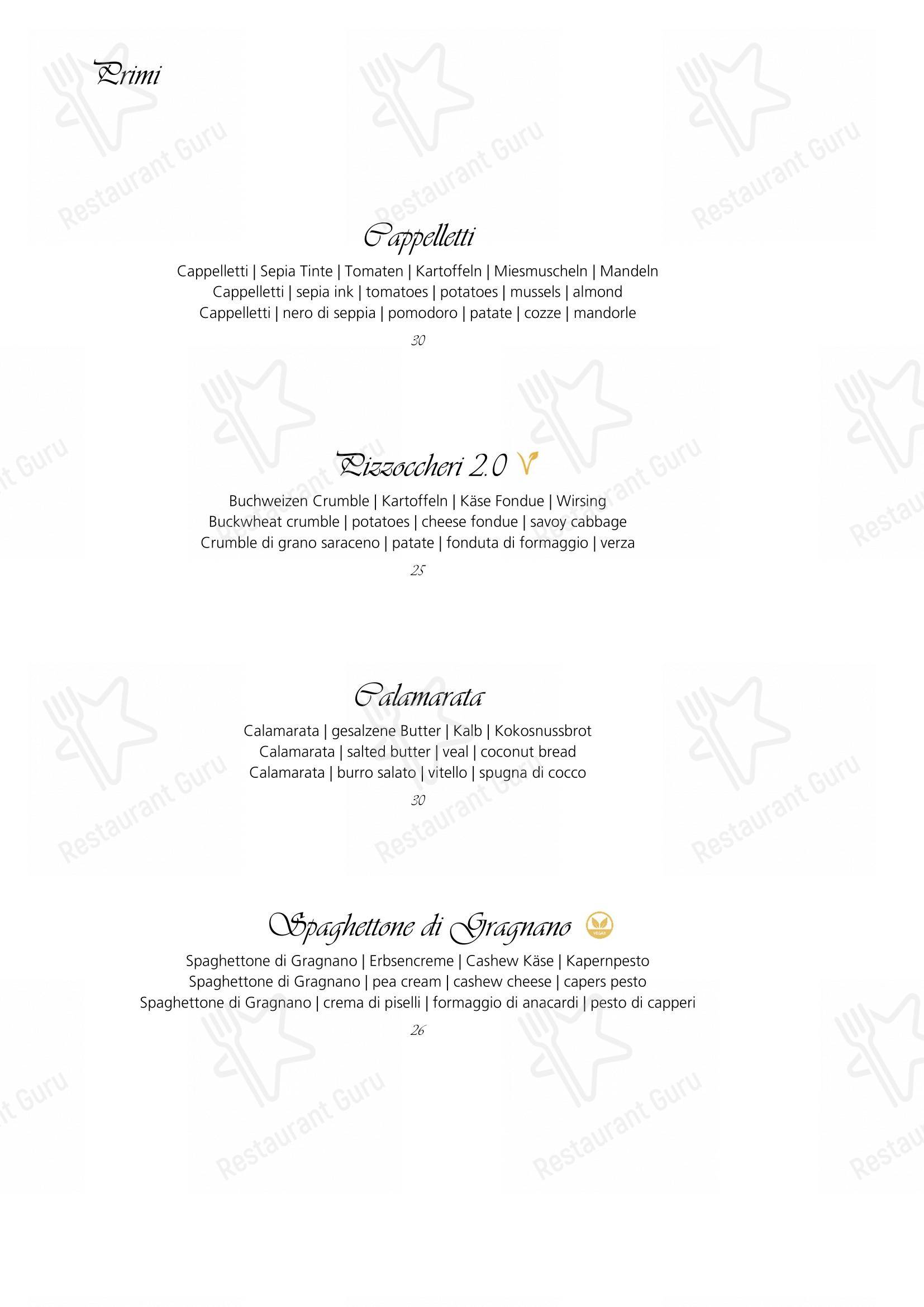 Menu per Restaurant Acla ristorante