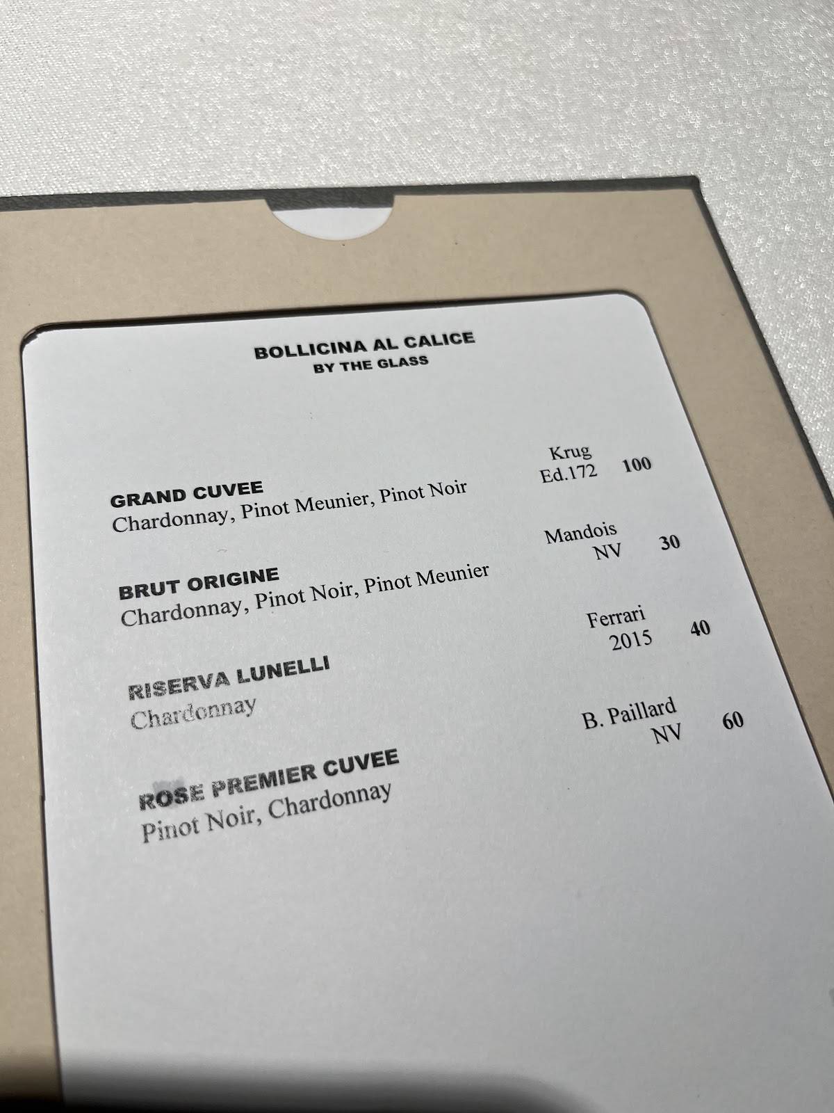 Menu di Acquolina 