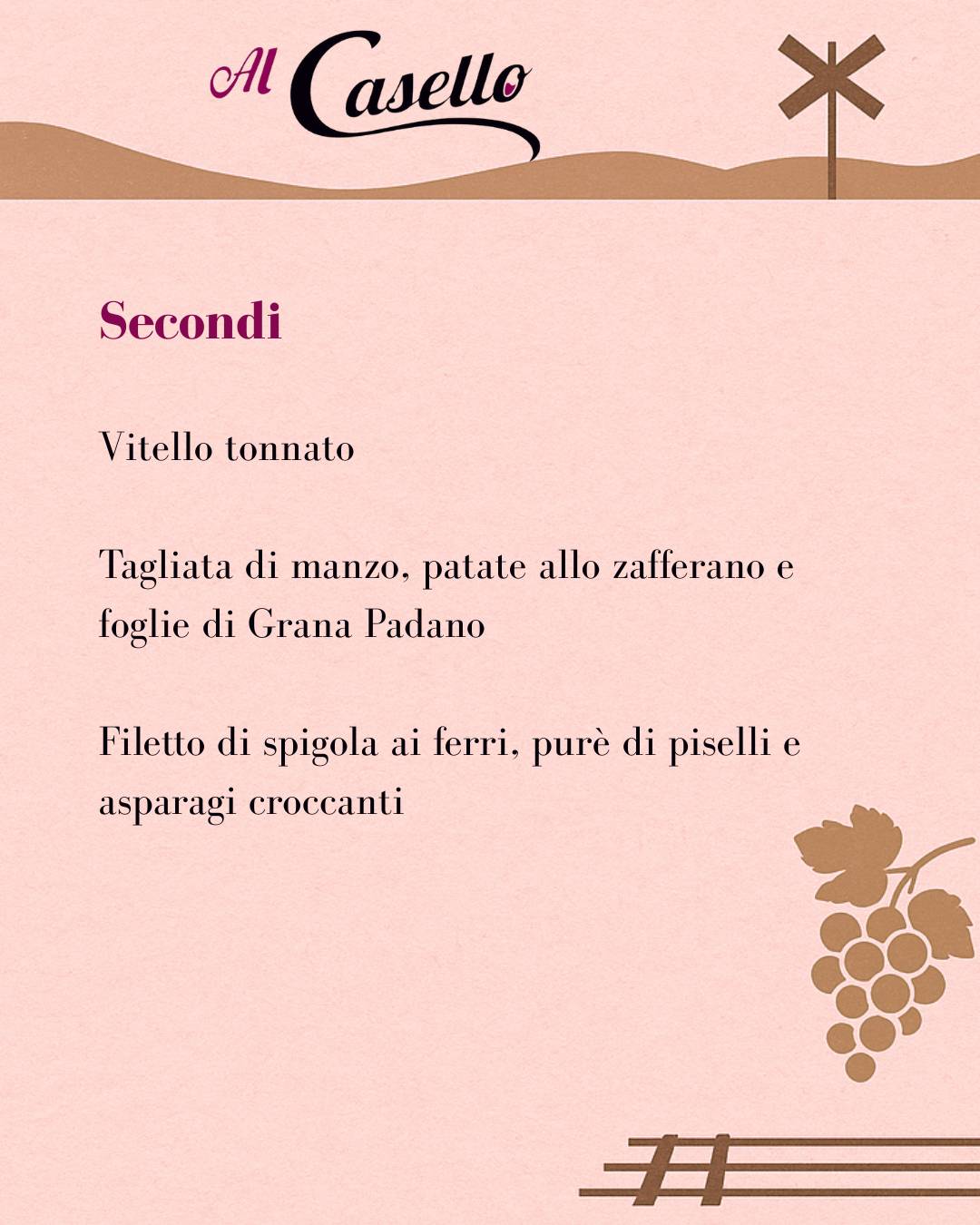 Menu di Al Casello di Retorbido 