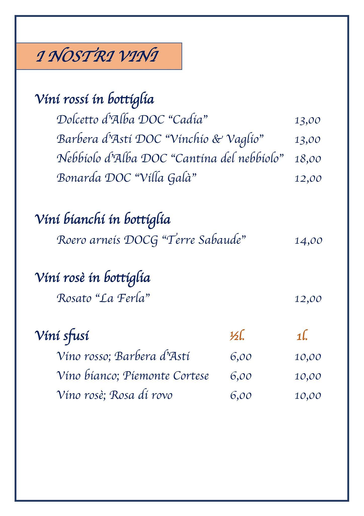 Menu di Palavas 