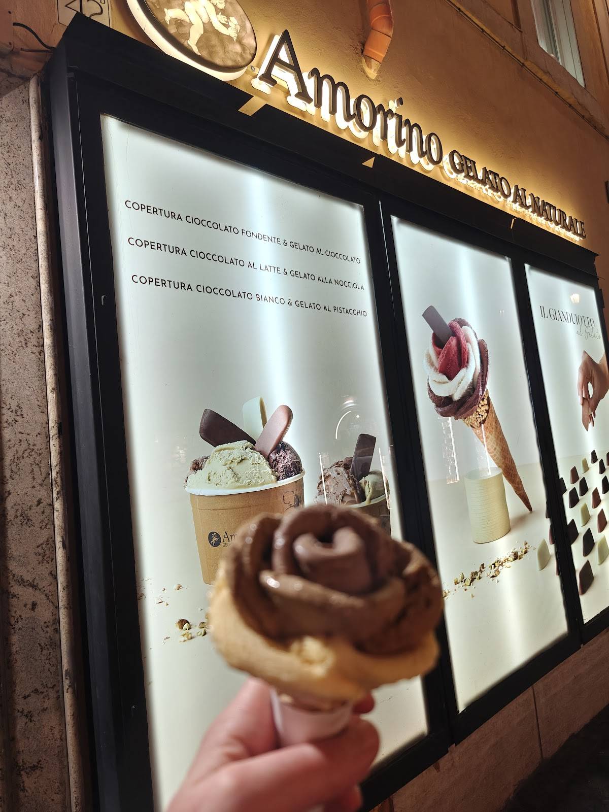 Menu di Amorino Gelato - Roma Trevi 