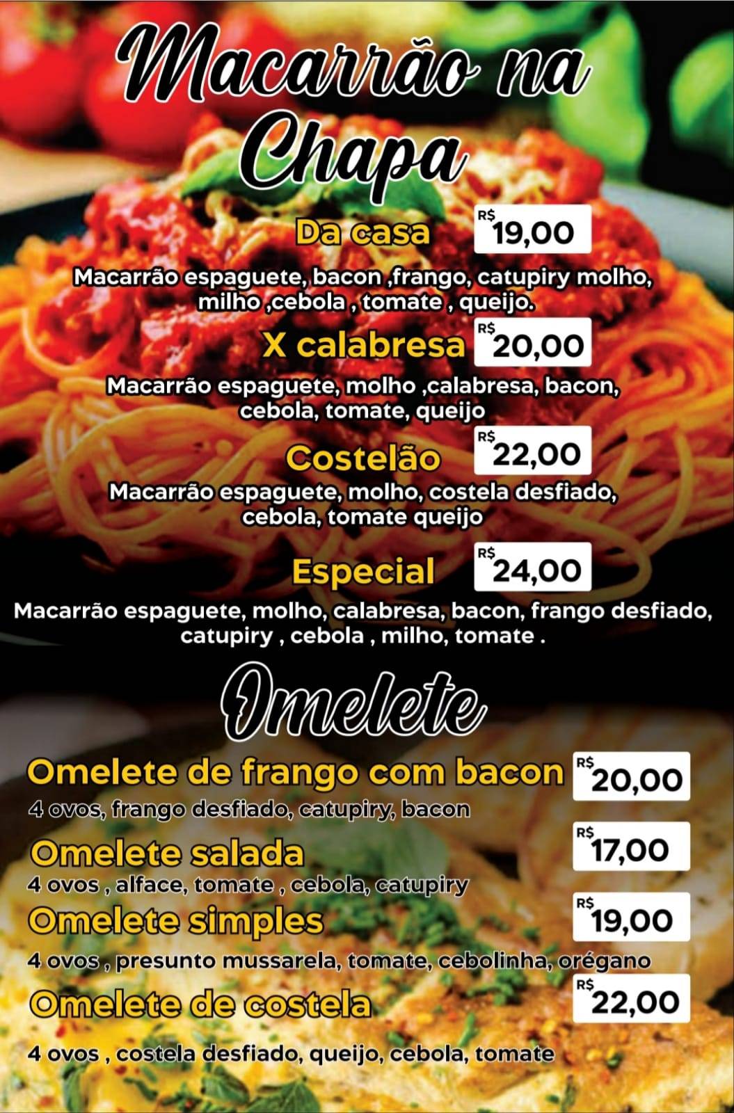 AxBacon Lanches e Açaí cardápio