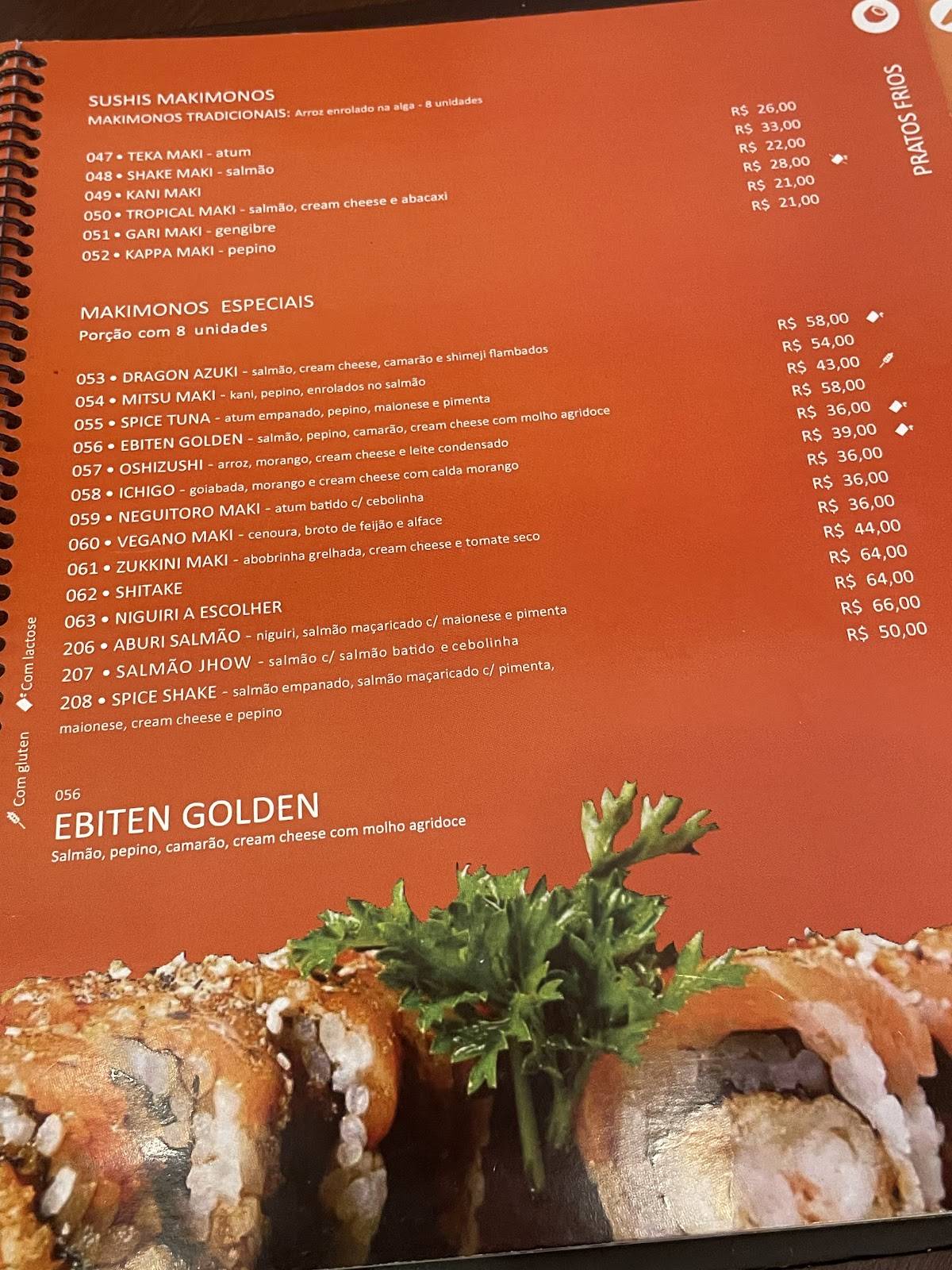 Azuki - Sabores do Japão cardápio