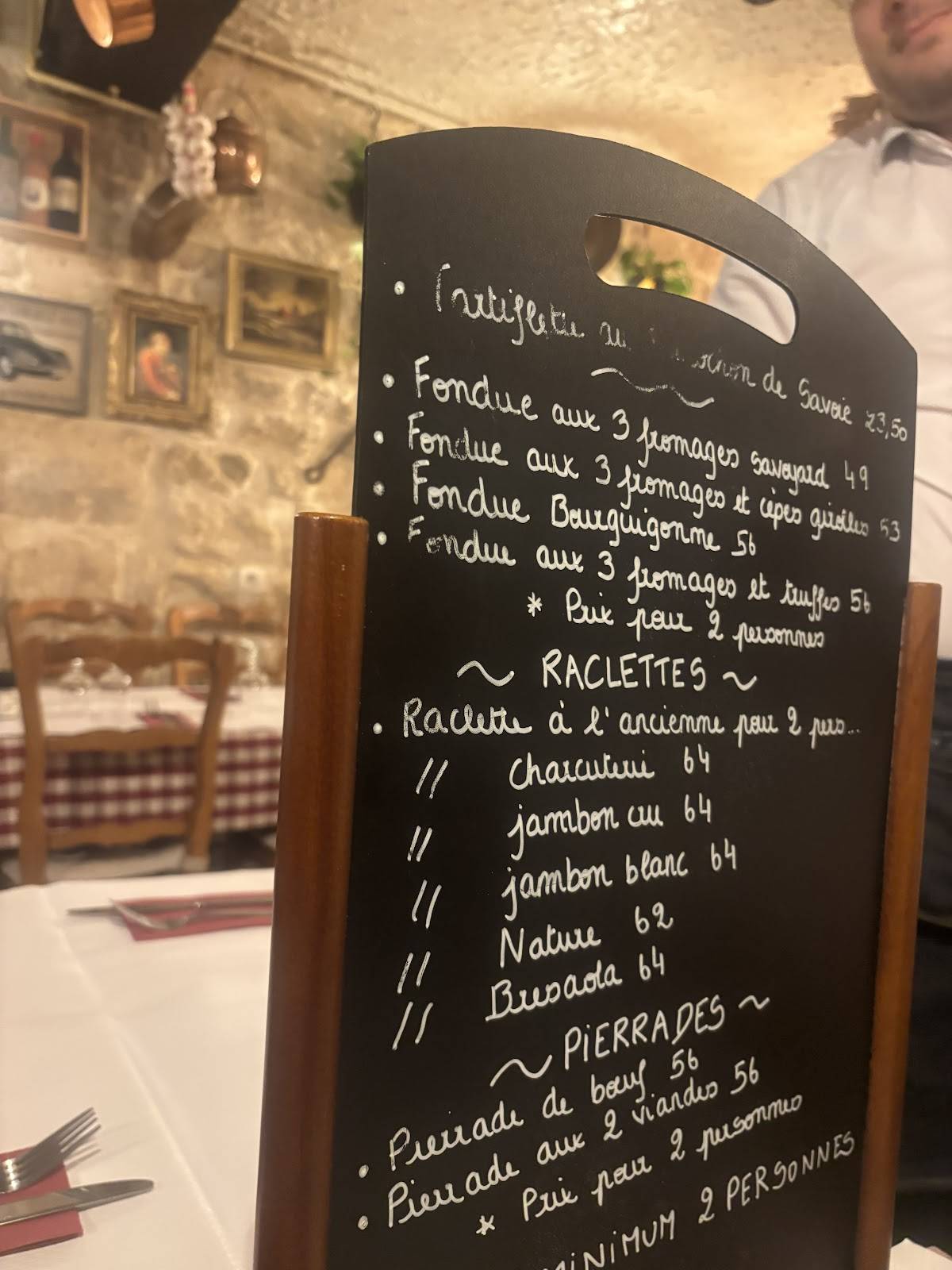 Menu de BISTROT 20 / LE VINGT