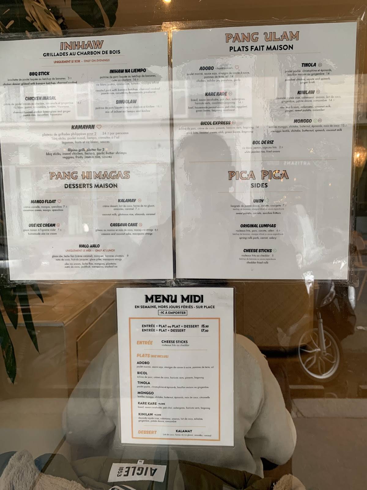 Menu de BOBI - Filipino Food
