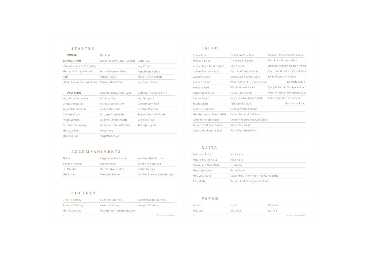 BONHOMIE 2 RESTAURANT & BANQUET, PALDI-BHATTA, AHMEDABAD menu