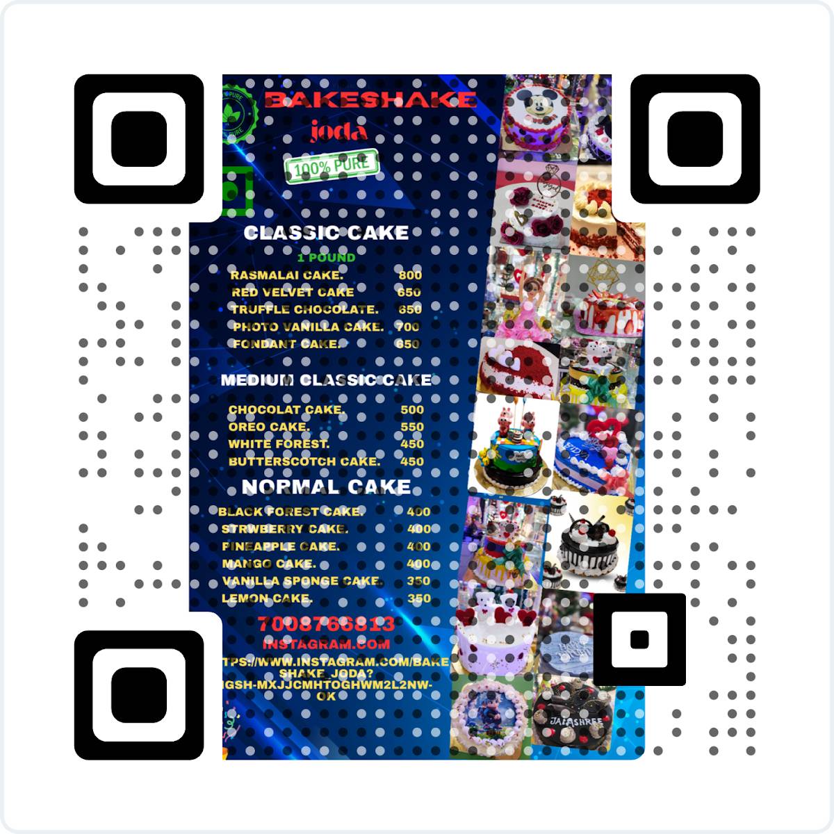 Bake shake joda menu