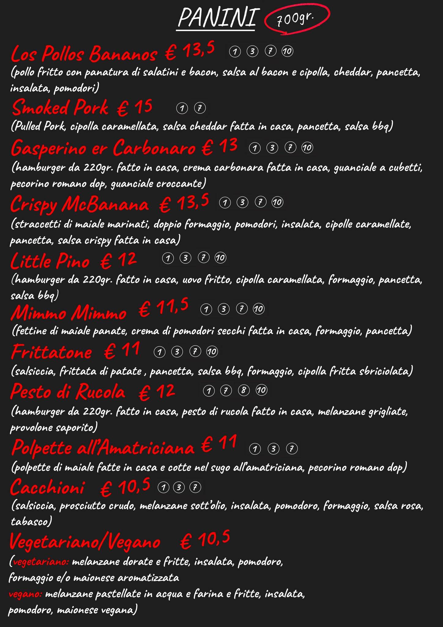 Menu di Banana Food & Game 