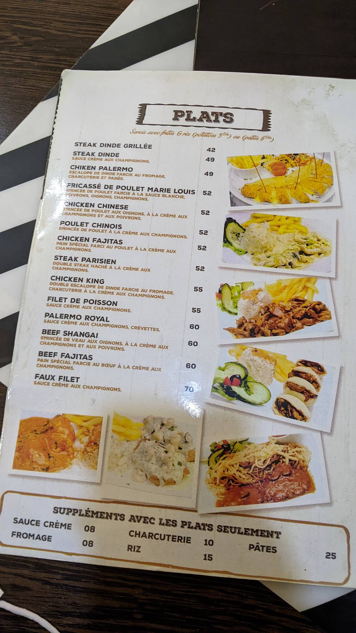 Menu de Barbecue