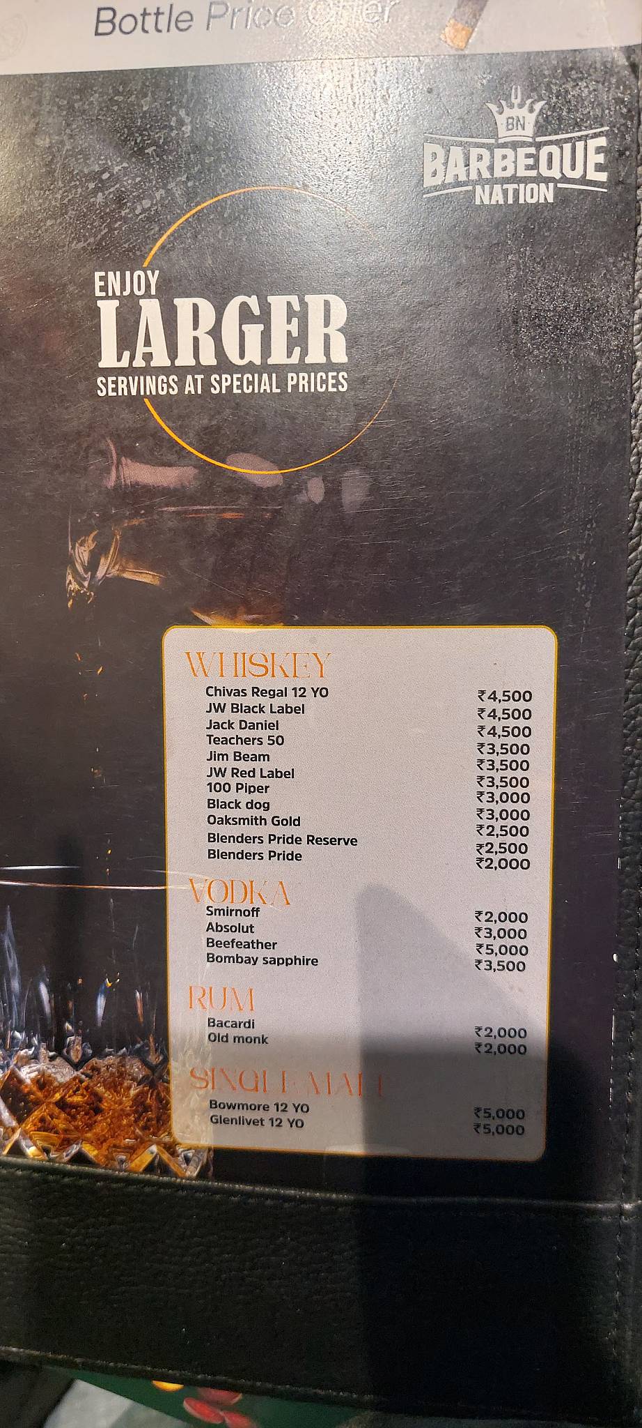 Barbeque Nation - Bareilly - Civil Lines menu