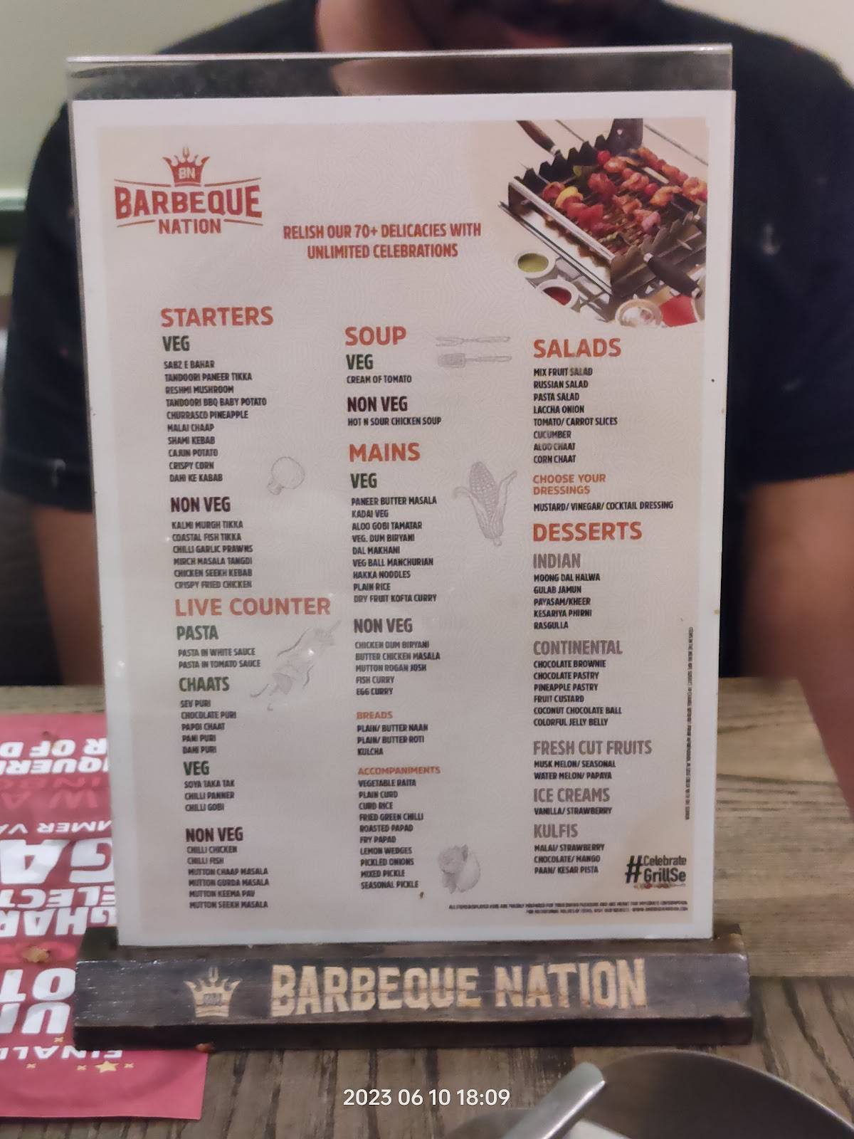 Menu at Barbeque Nation Kochi LuLu Mall, Kochi