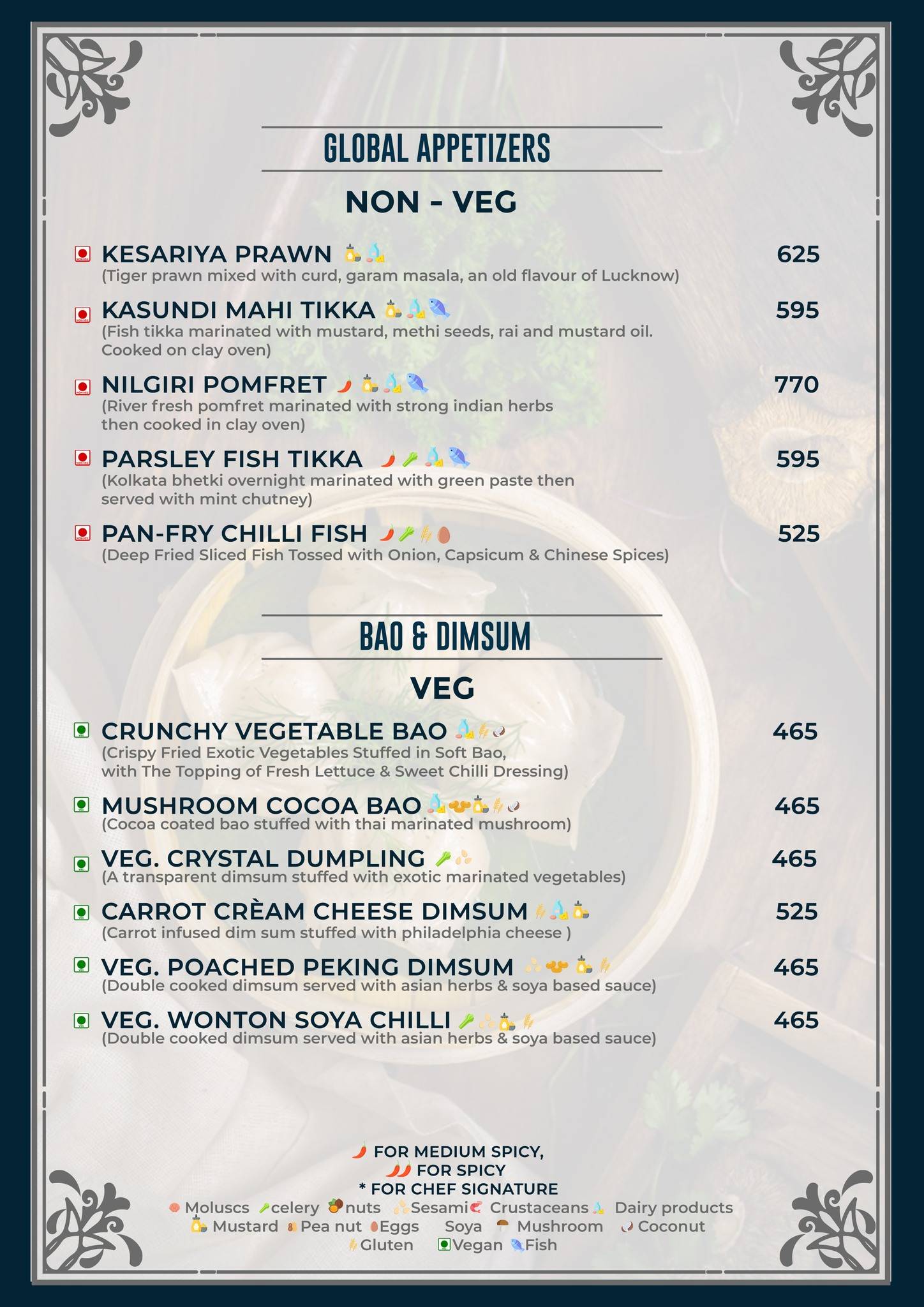 Botanik menu