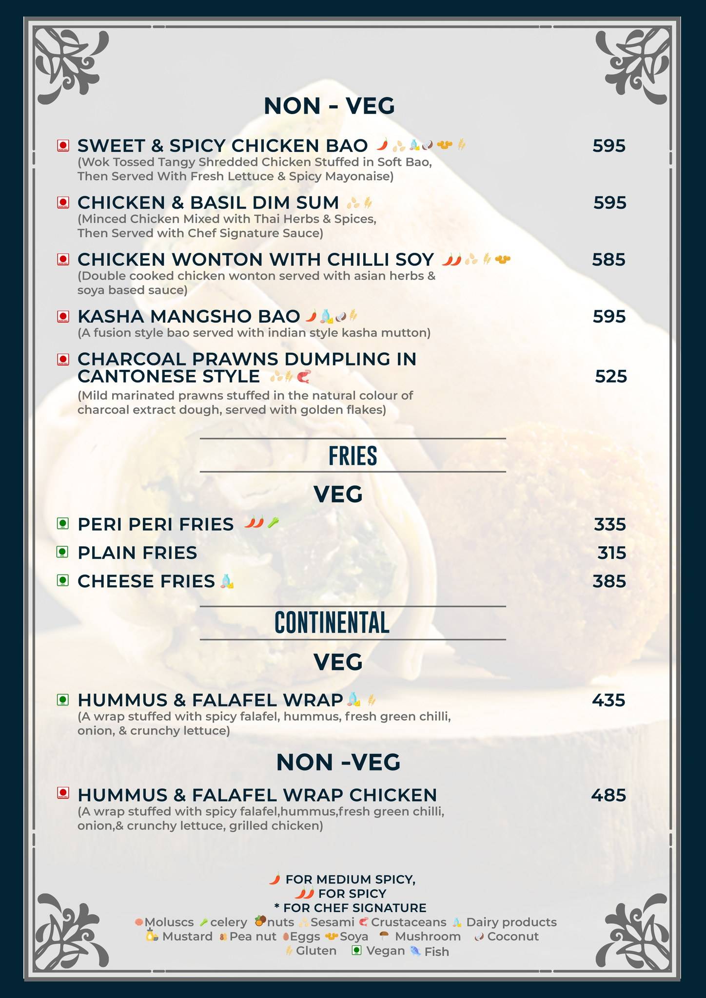 Botanik menu