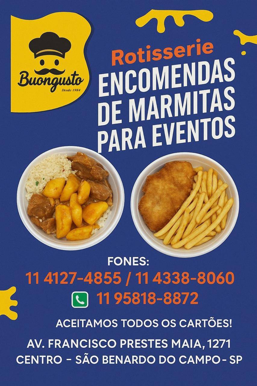 Buongusto Rotisserie São Bernardo do Campo SP cardápio