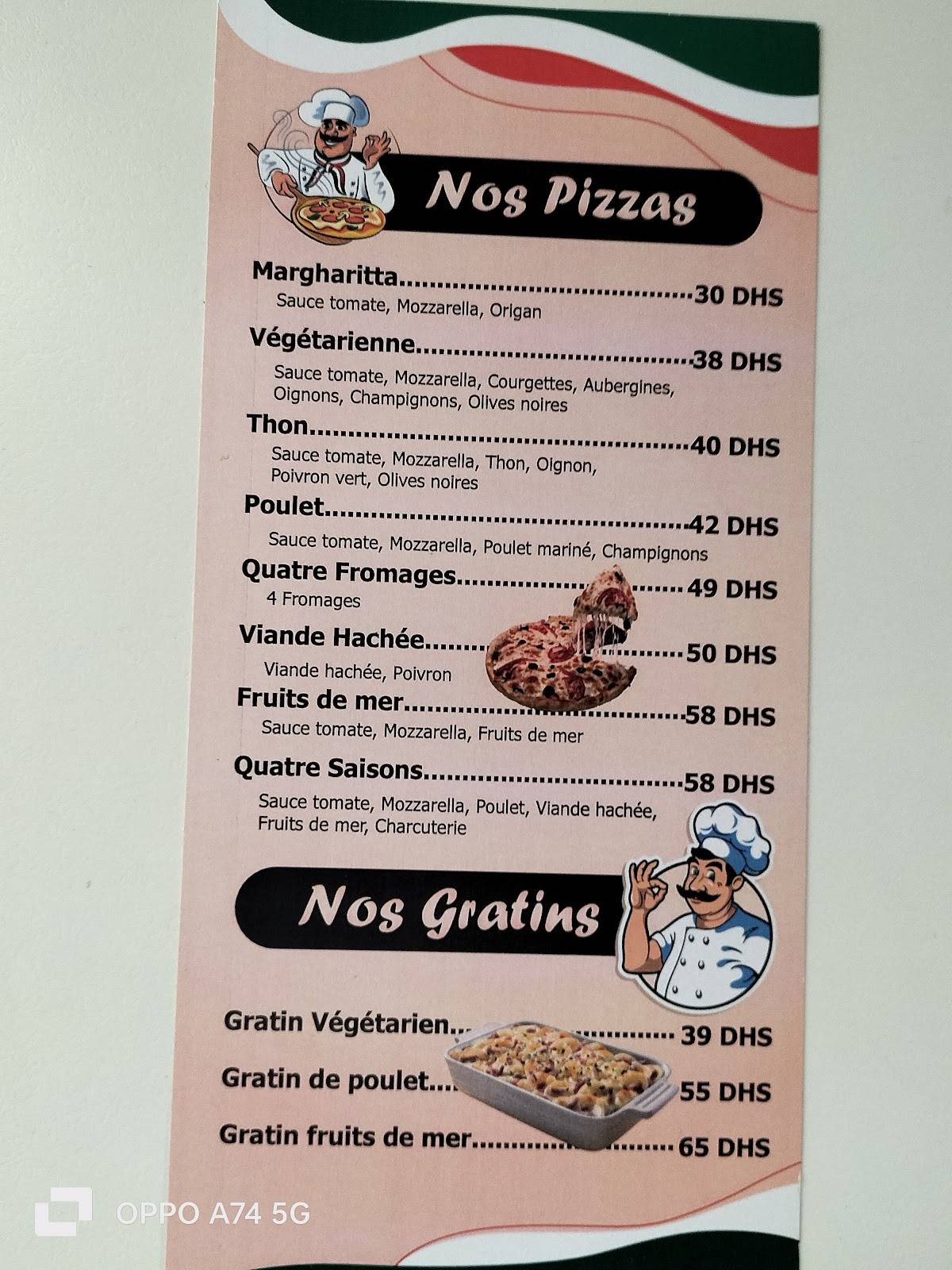 Menu de Cactus Café-Resto