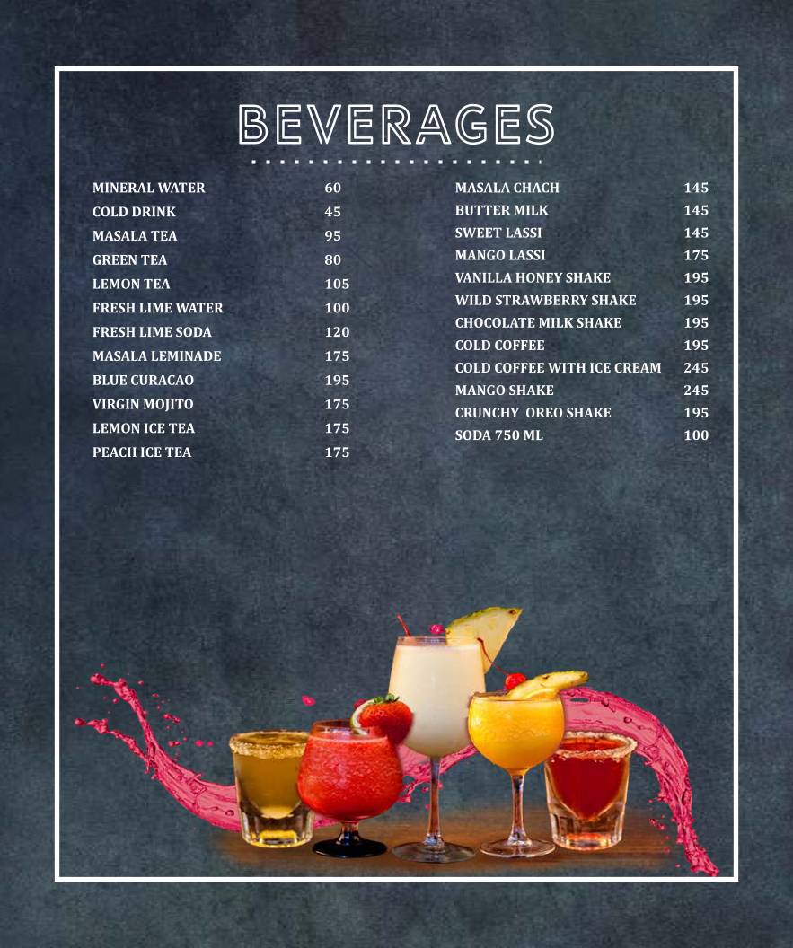 Cuisine de Saffron Leaf menu