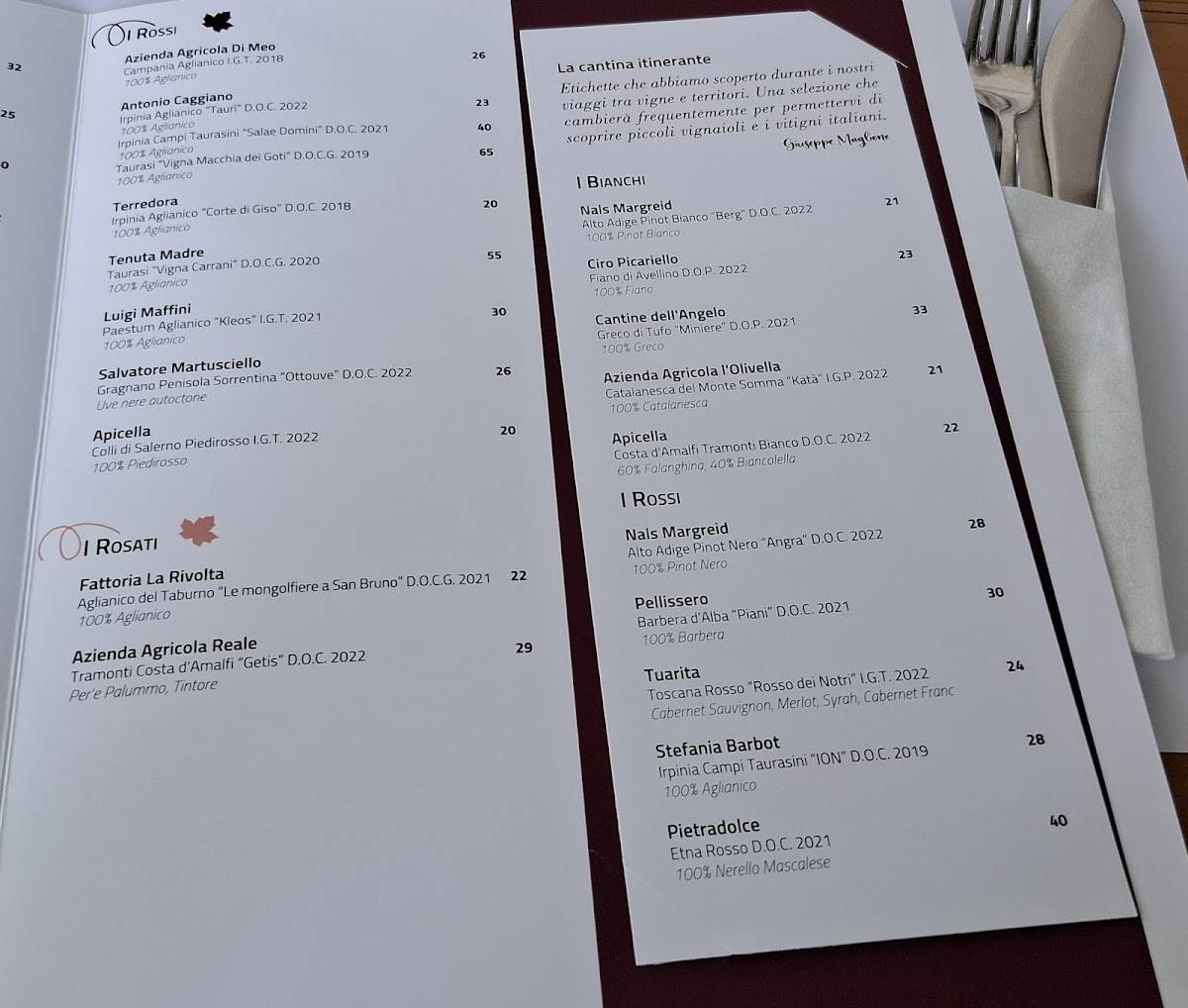 Menu di Daniele Gourmet - Avellino 