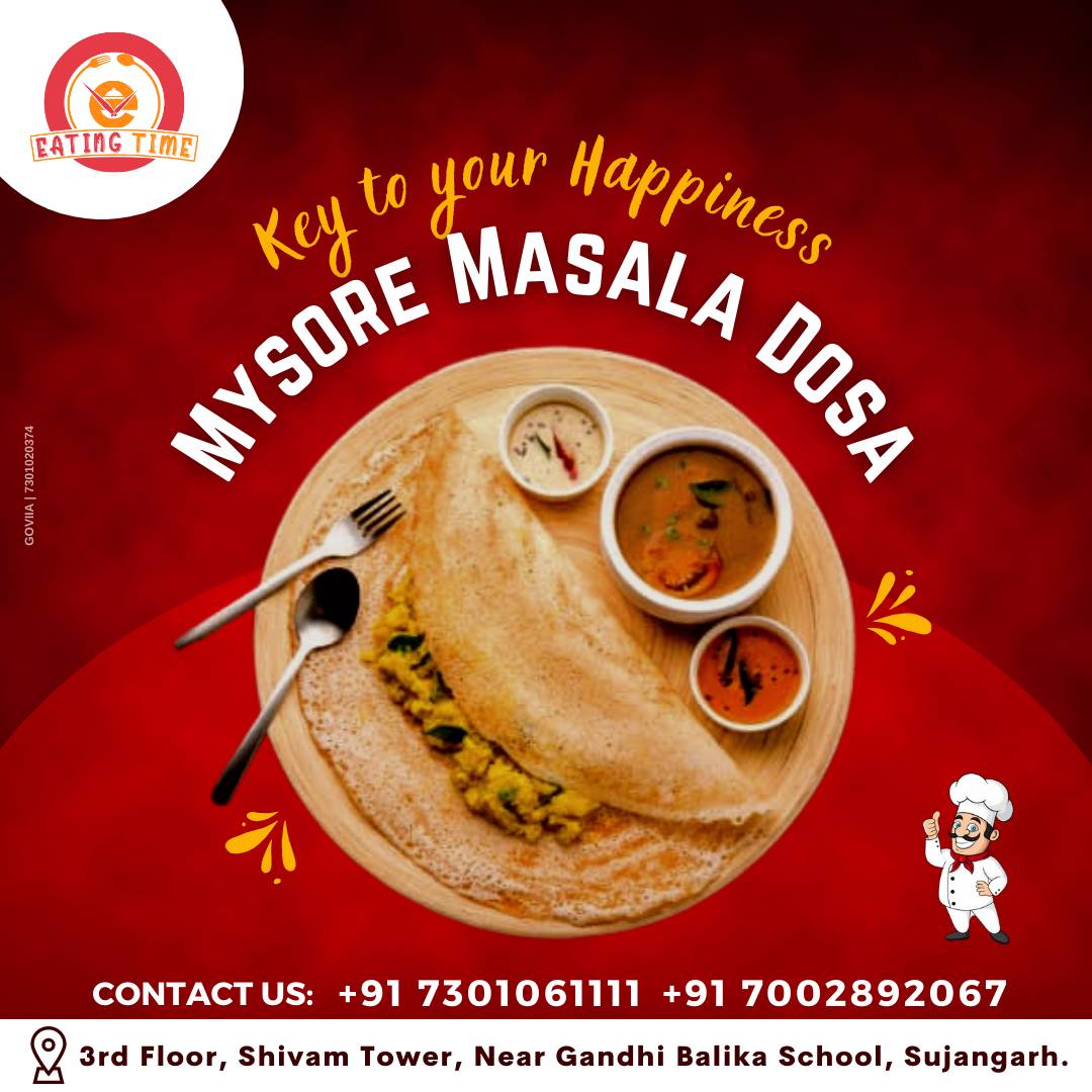 Eating time restaurant - Best Restaurant In Sujangarh , Veg Restaurant ,Fast food Cafe in Sujangarh menu