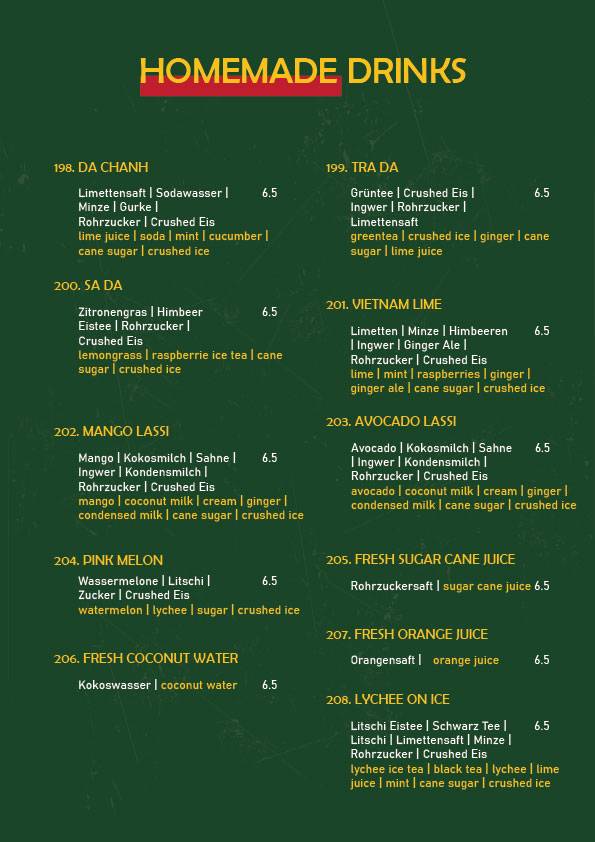Menu de Eden