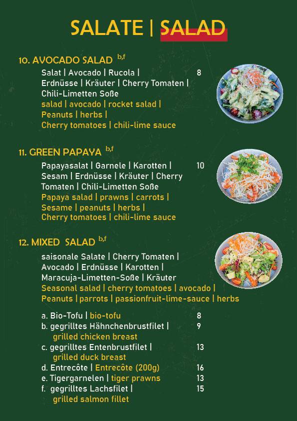 Menu de Eden