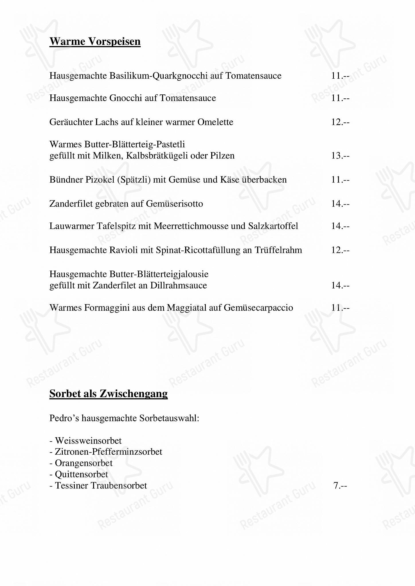Restaurant Egli in Gossau - Boronia Catering Menu Pack