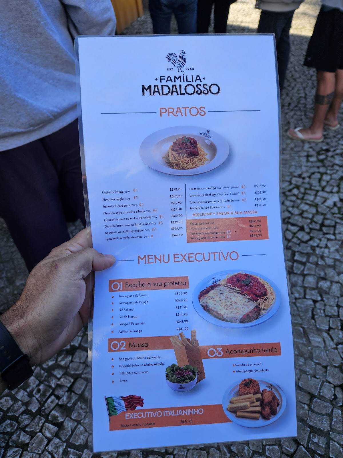 Família Madalosso cardápio