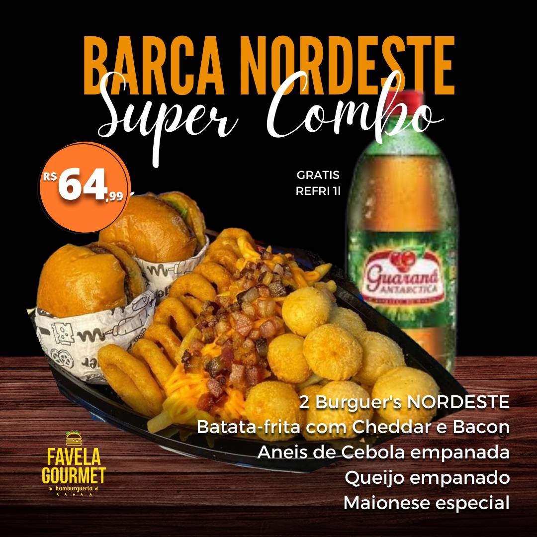 Favella gourmet cardápio