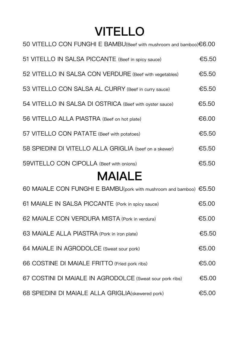 Menu di Felice (Ristorante Cinese) 