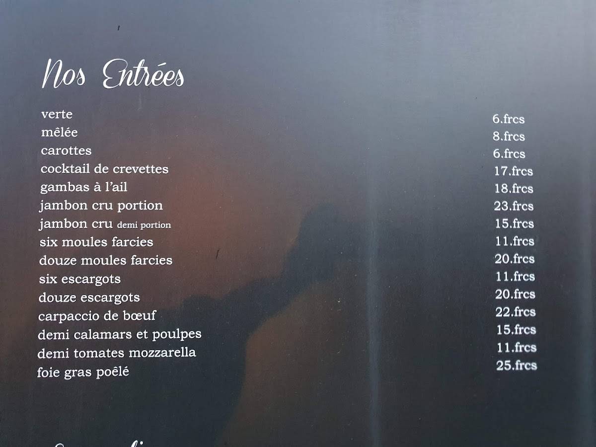 Menu de Felicita