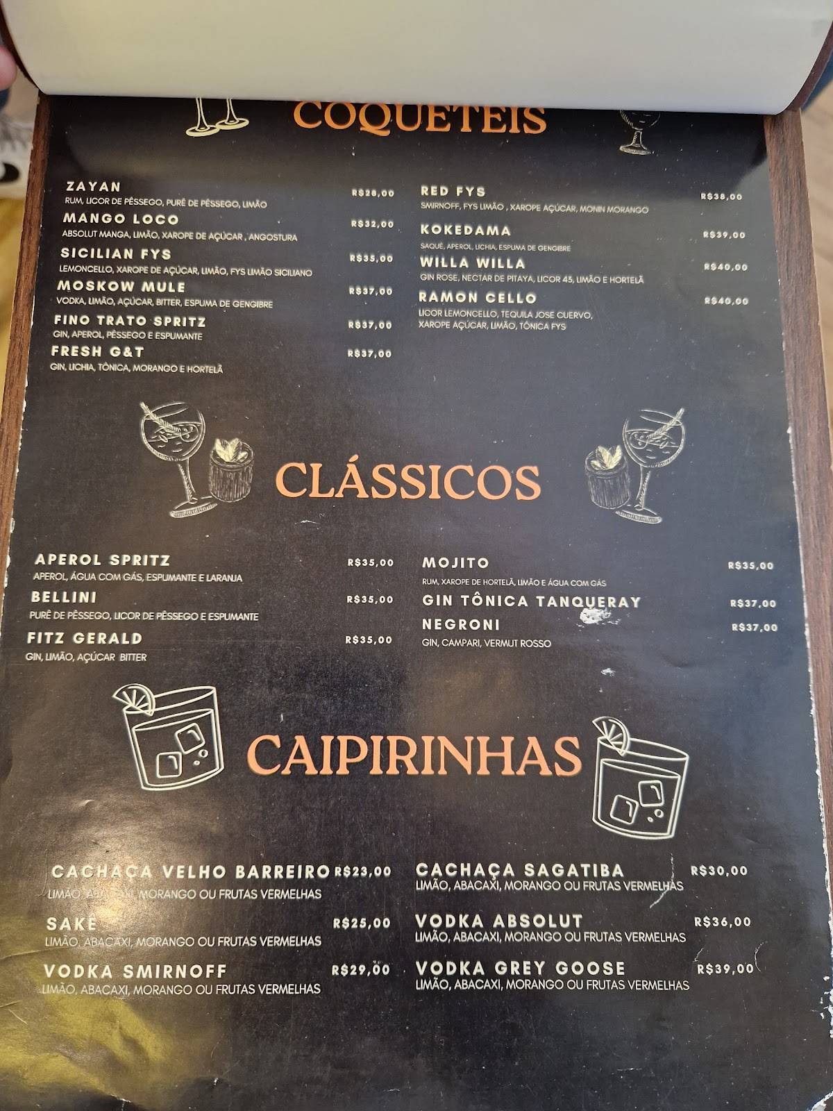 Fino Corte cardápio