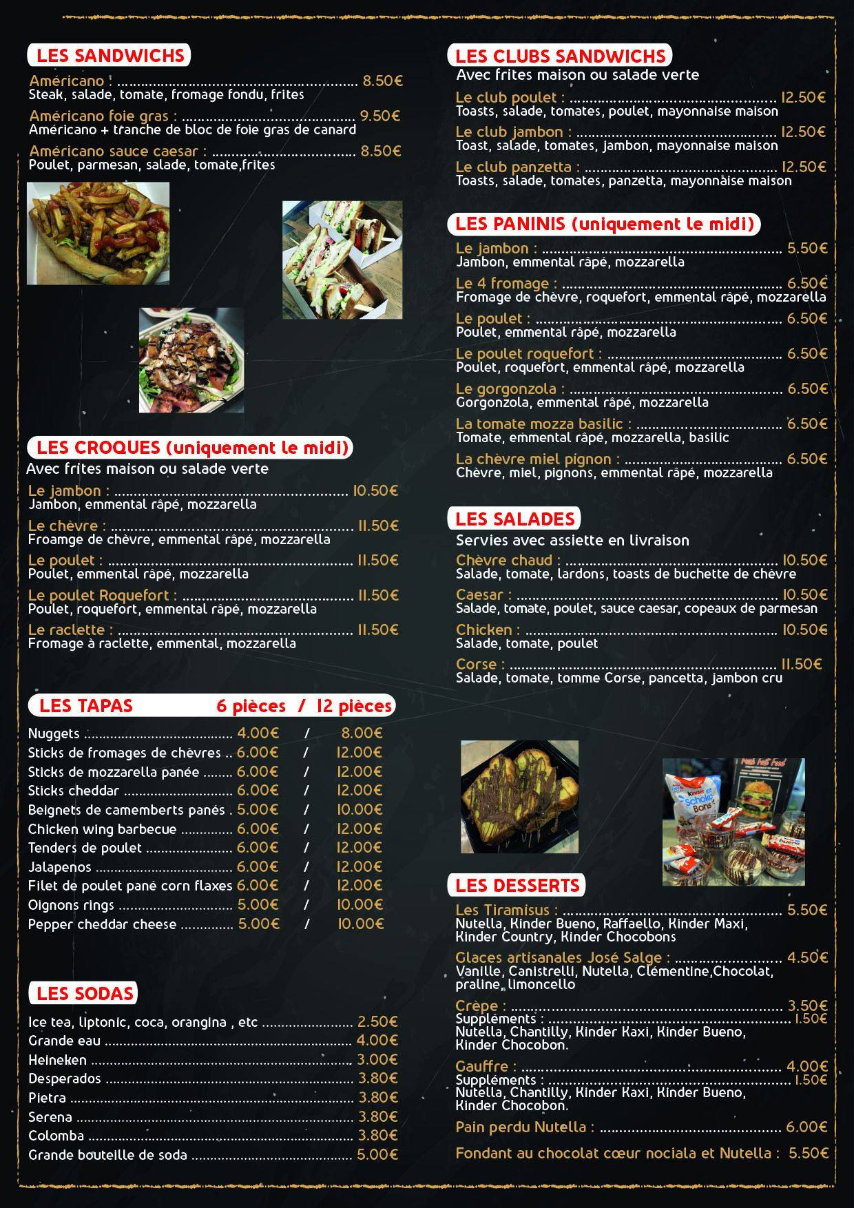 Menu de Fresh Fast Food